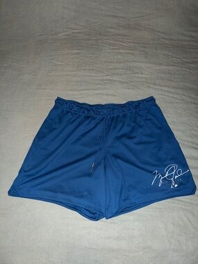 Jordan Men's Royal Blue Athletic Mesh Shorts with Script Logo